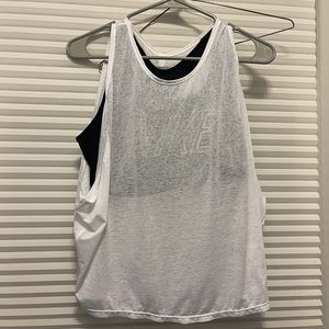 Nike tank and attached sports bra
